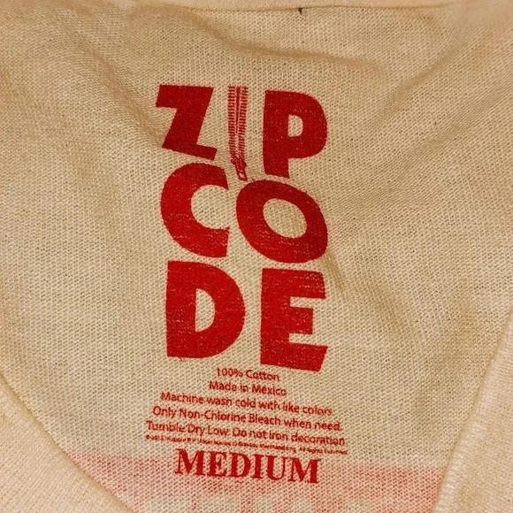 The Rolling Stones North America Tour 2015 T-Shirt ZIPCODE Graphic Tee‎ Size M - Picture 7 of 8